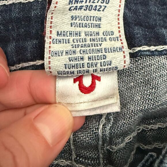 True Religion Becky Jeans Silver Sequin Detail Bootcut Low Rise 29 - Picture 8 of 10